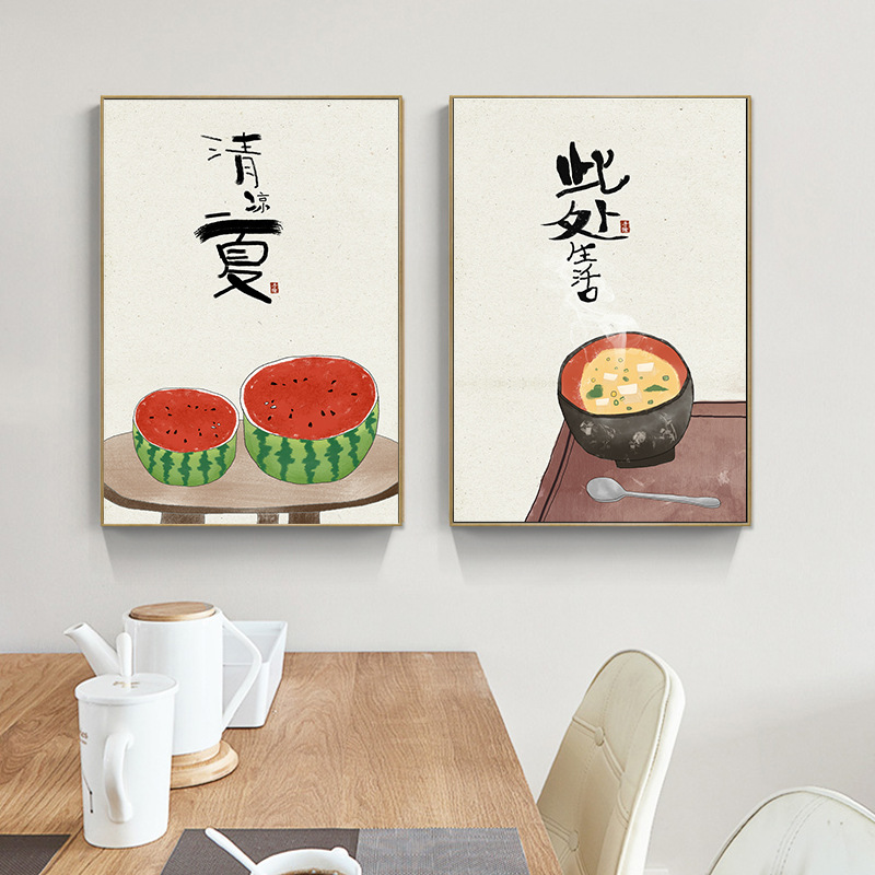 Lukisan kanvas dekorasi rumah  - Japanese Life Quotes ulasan dan harga