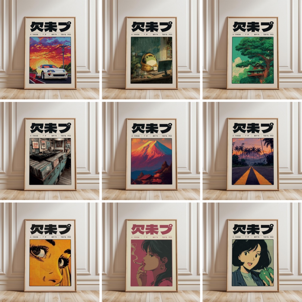 Poster Budaya Pop Vaporwave To - Japanese Lifestyle Culture ulasan dan harga