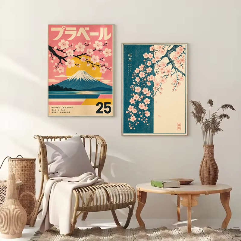 Poster Estetika Sushi Sakura B - Japanese Lifestyle Culture ulasan dan harga